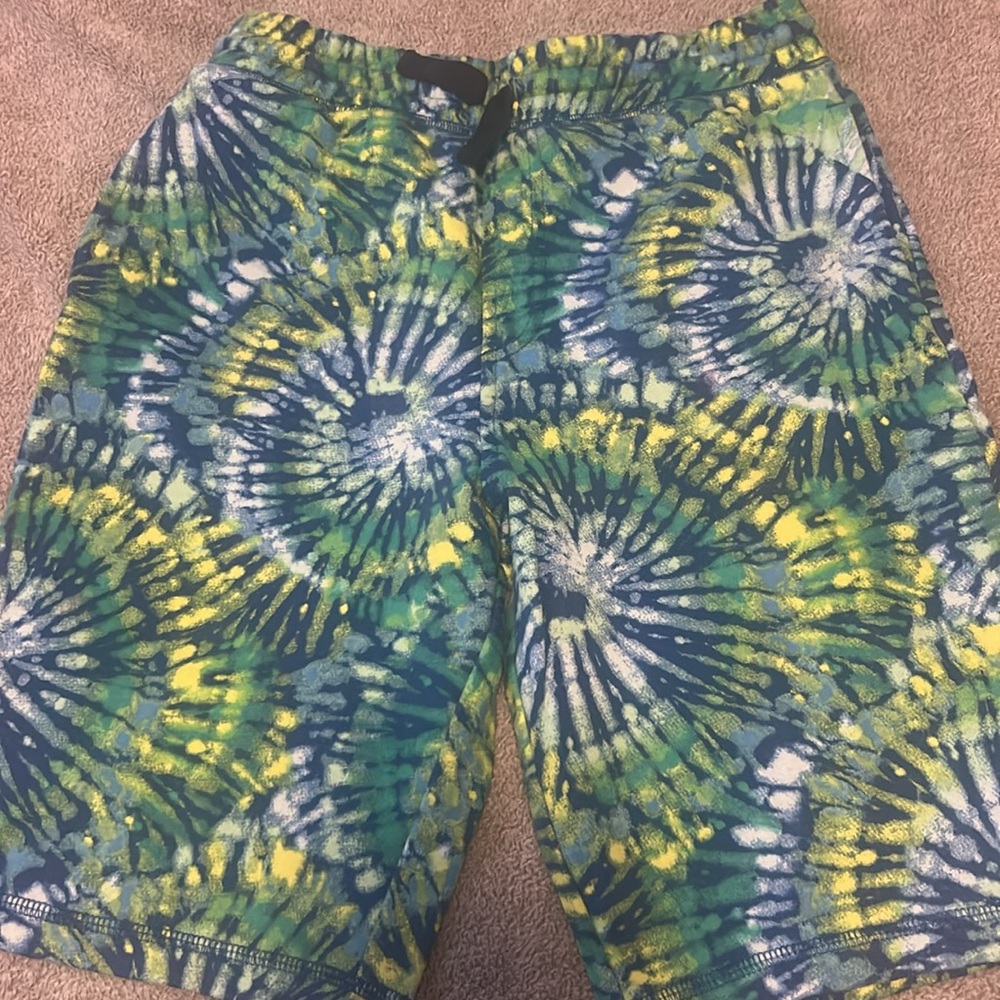 Lands End French Terry Tie Dye Shorts Size Large 10-12  Multicolor - Picture 3 of 7